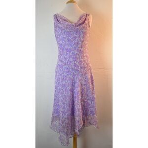 Romantic Purple Chiffon Butterfly Dress